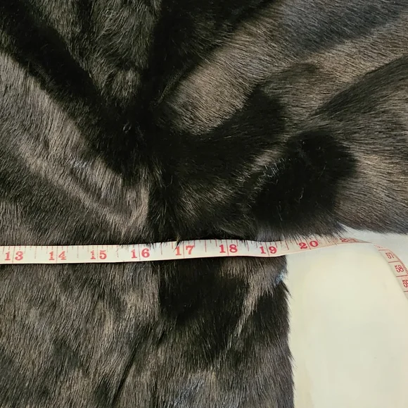 H&M Ladies Faux Fur Jacket Black XS - Picture 6 of 9